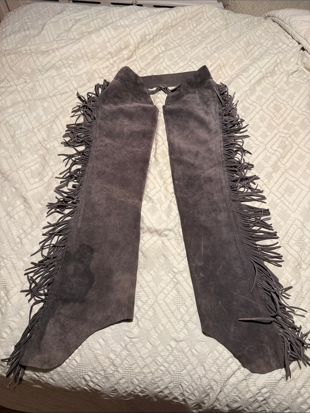 Leather riding chaps